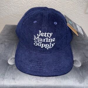 Jetty Marine Supply Navy Corduroy Cap